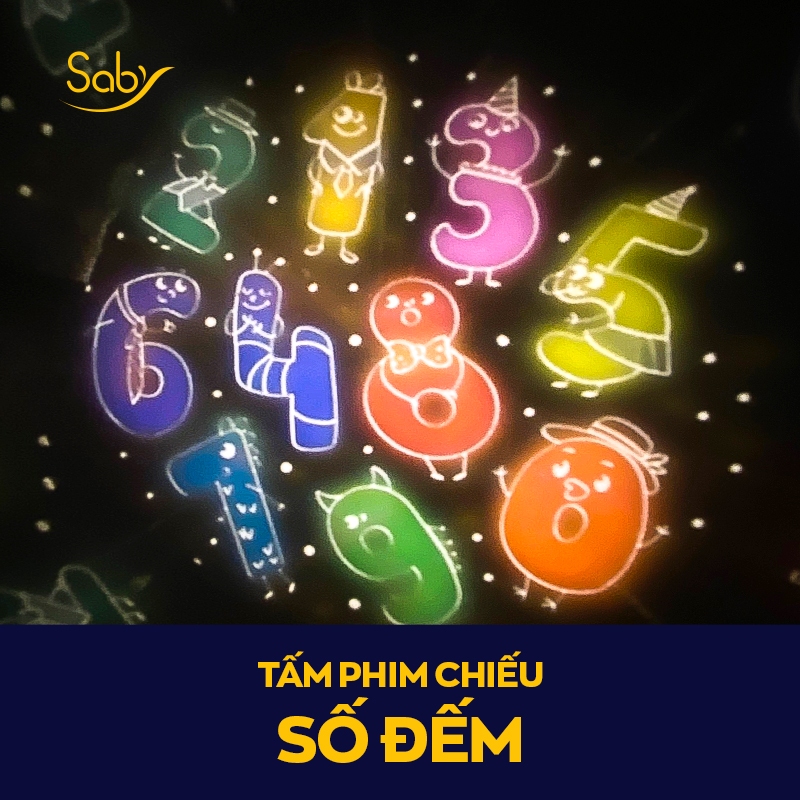Tấm phim chiếu cho đèn ngủ chiếu sao Saby Dreamz và Saby Stories đa dạng lựa chọn quà tặng sinh nhật
