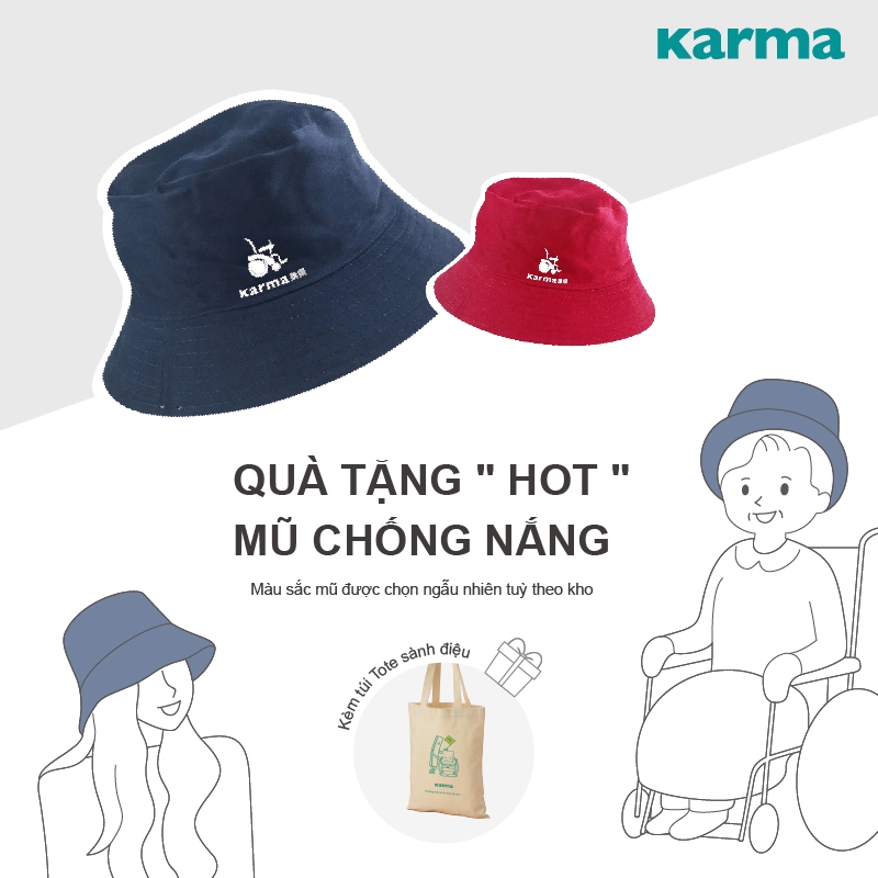 [Chính Hãng KARMA] Xe Lăn KARMA S-Ergo 125 Thiết Kế Ghế Ngồi Giảm Áp Chống Biến Chứng Viêm Loét (kèm quà tặng)