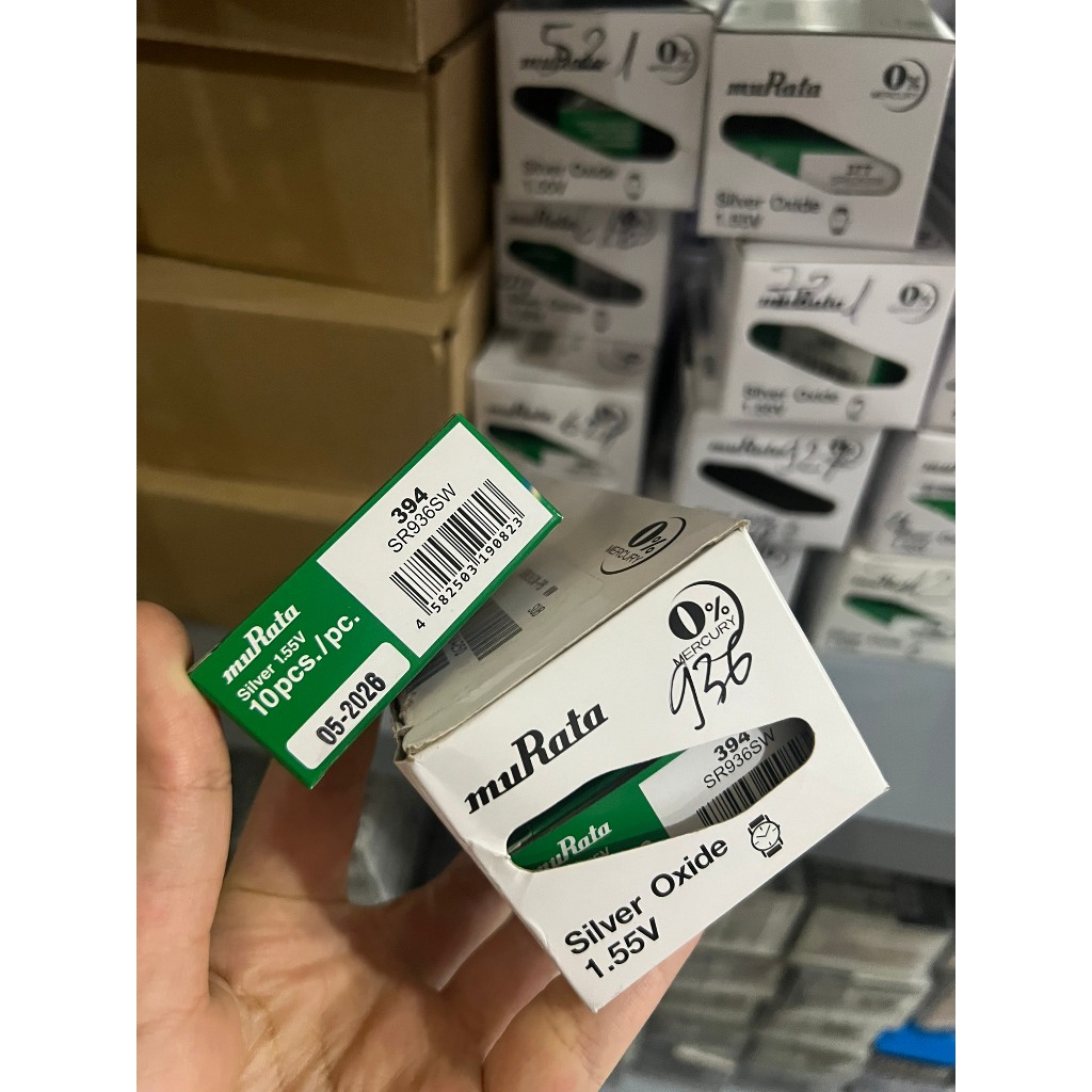 Hộp 10 Viên Pin SR936SW 394 936 SR936 Sony muRata Pin Đồng Hồ Đeo Tay