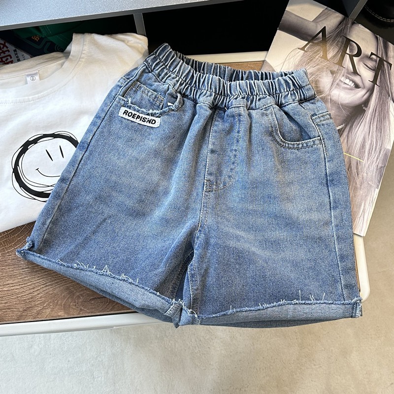 quần short jean bé trai lớn quần bò đùi size đại cho bé QN25 size 110-160 15-40 kg thời trang trẻ em hàng quảng châu