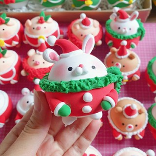 Hoa đất sét handmade| quà tặng giáng sinh| Heo giáng sinh