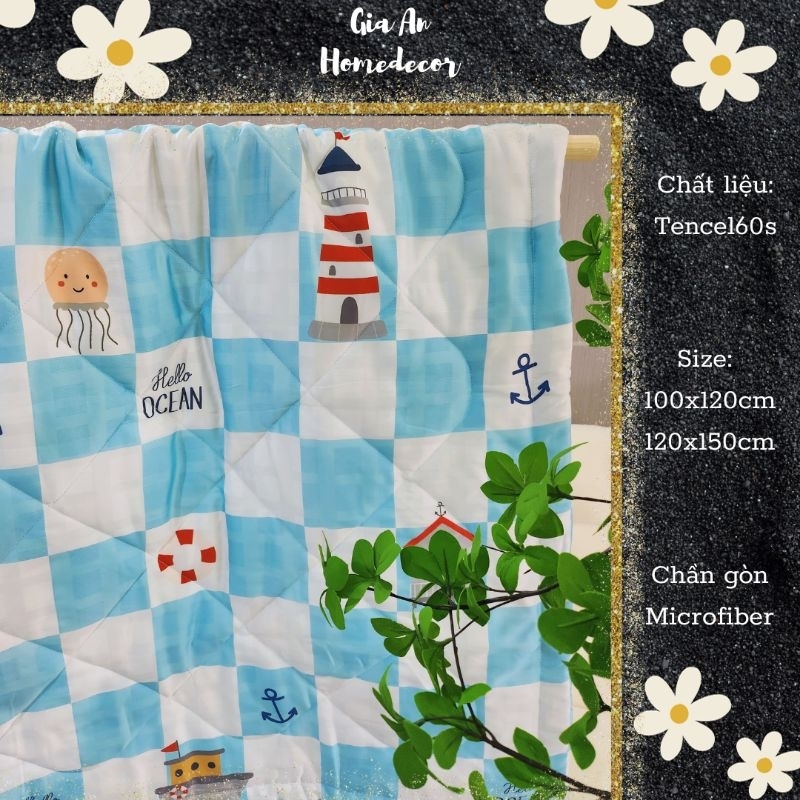GAH - Mền lẻ cho bé tencel size 100x120cm