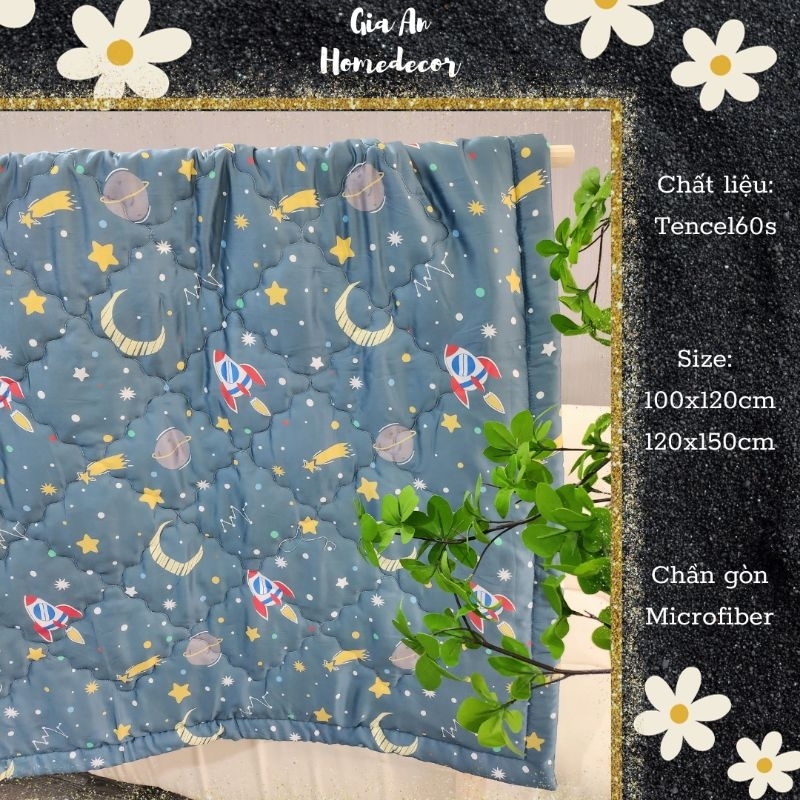GAH - Mền lẻ cho bé tencel size 100x120cm