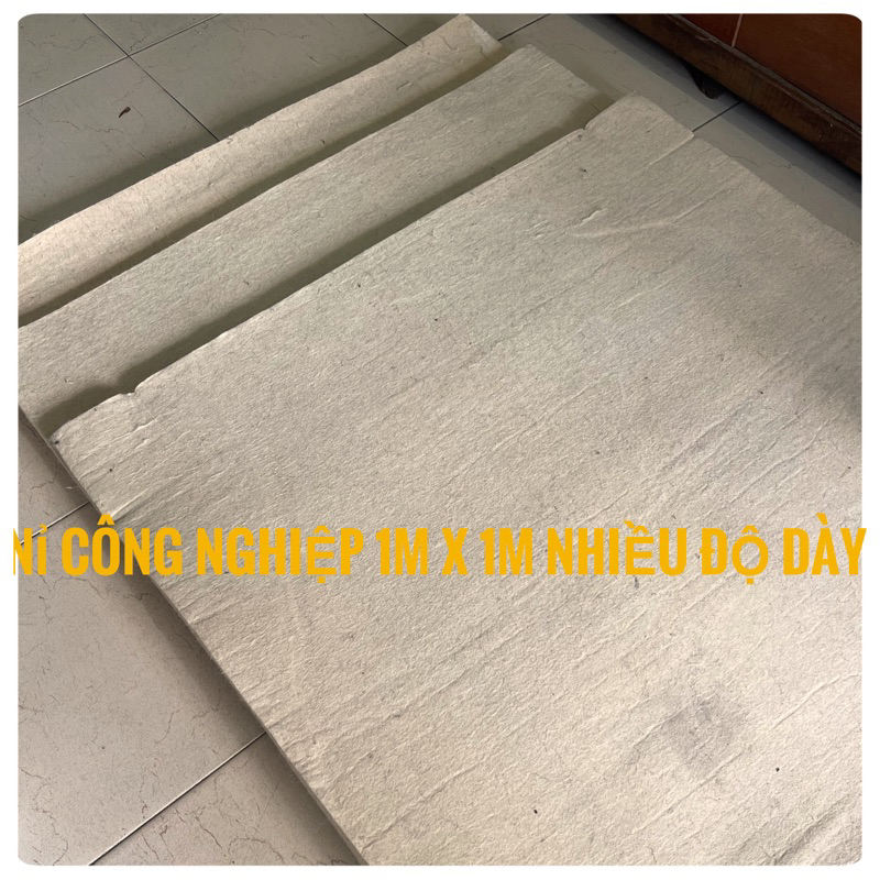 Nỉ công nghiệp thấm dầu, nhớt , nước , lọc cặn  size 1m x 1m