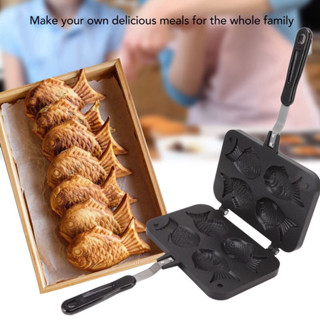Khuôn Nướng Bánh Cá Taiyaki 4 Con + Tặng kèm công thức làm bánh