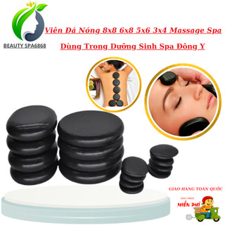 Viên đá nóng massage body | viên 8x8cm 5x6cm 3x4cm đá nóng masa dưỡng sinh spa