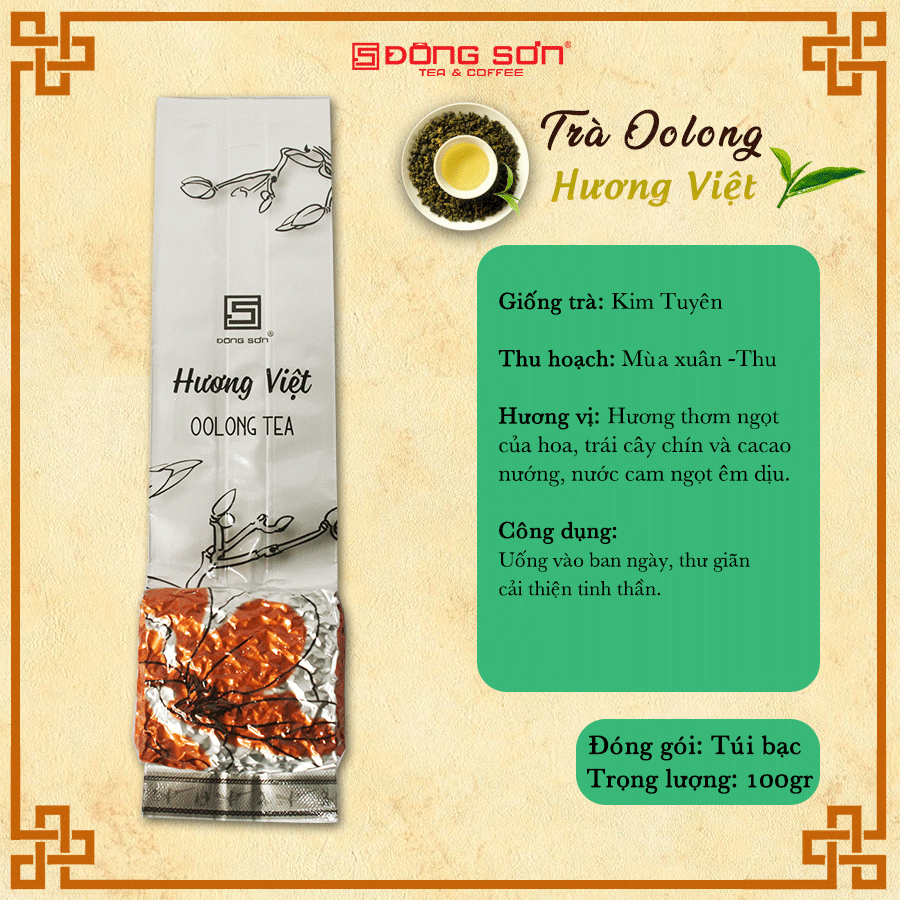 TRÀ Ô LONG [ HƯƠNG VIỆT - 100gr/gói ] Đông Sơn