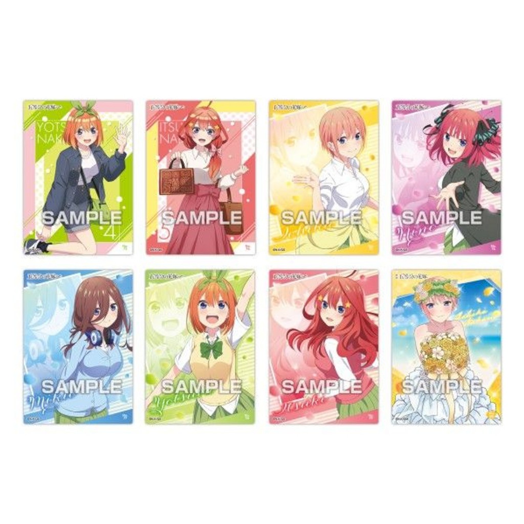 Gói Thẻ Nhân Phẩm Pack Card Gotoubun no Hanayome Clear Card Gum 3