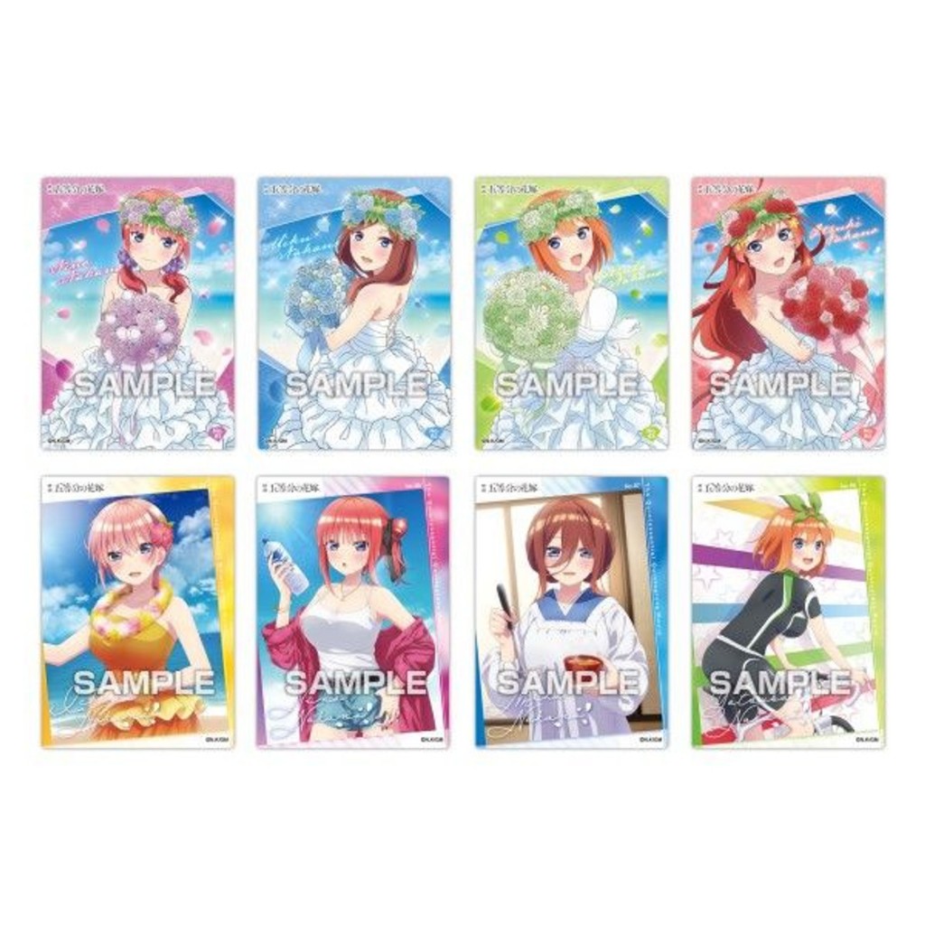 Gói Thẻ Nhân Phẩm Pack Card Gotoubun no Hanayome Clear Card Gum 3