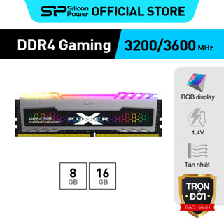 Ram máy tính tản nhiệt DDR4 Gaming RGB Silicon Power XPOWER Turbine 8GB/16GB/32GB 2666/3200/3600Mhz Desktop/PC RAM