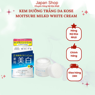 Kem Dưỡng Trắng Da Kose Moisture Mild White Cream 55g