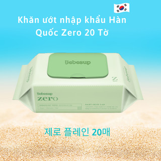 Khăn ướt bỏ túi hàn quốc bebesup zero 20tờ/ gói thương hiệu bebesup