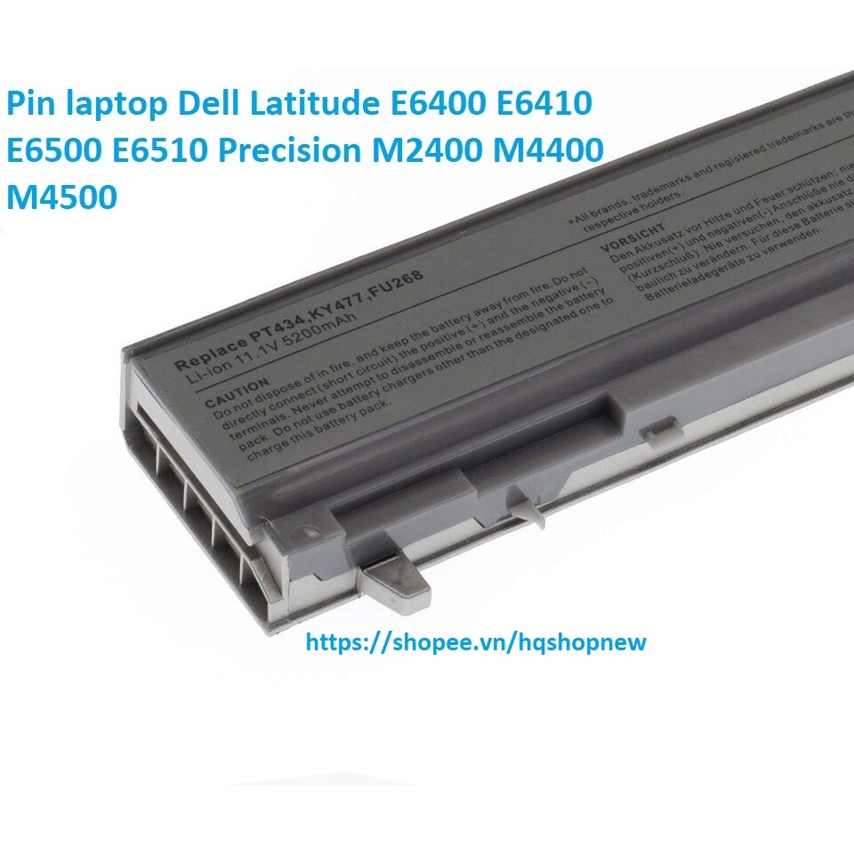 ⚡Pin laptop Dell Latitude E6400 E6410 E6500 E6510 Precision M2400 M4400 M4500