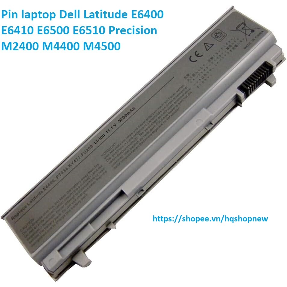 ⚡Pin laptop Dell Latitude E6400 E6410 E6500 E6510 Precision M2400 M4400 M4500