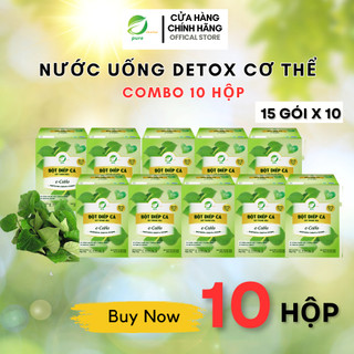 COMBO 10 bột rau diếp cá e-CoHo sấy thăng hoa Eherbal 150 gói
