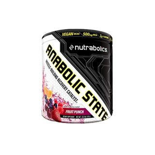 HỖ TRỢ PHỤC HỒI, PHÁT TRIỂN CƠ BẮP BCAA NUTRABOLICS ANABOLIC STATE 30 LẦN DÙNG - 375g - Từ Canada