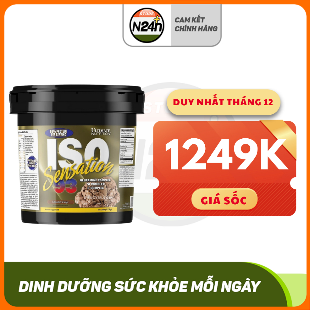 ULTIMATE NUTRITION ISO 93 WHEY 5LBS Sữa Tăng Cơ