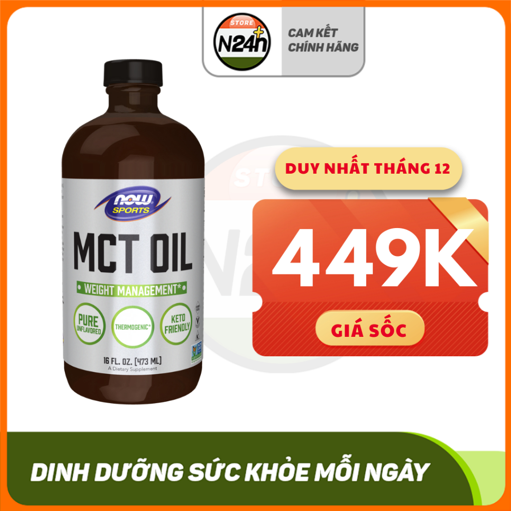 Now Mct Oil Đốt Mỡ An Toàn Từ Thiên Nhiên Dành Cho Người Chơi Thể Thao Now MCT Oil