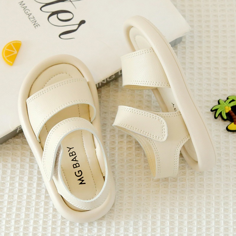 Dép sandal cho bé thoáng chân chất da PU siêu mềm MG baby đế cao su mềm 1 - 6 tuổi