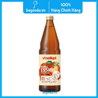 Giấm táo hữu cơ Voelkel 750ml có giấm cái - Organic Apple Cider Vinegar