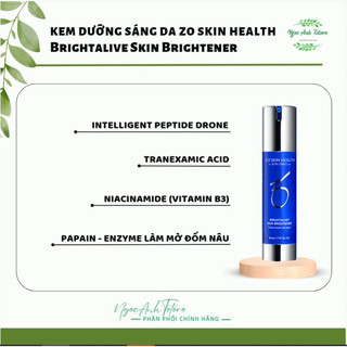 Kem dưỡng sáng da, mờ thâm nám Z0 Brightalive