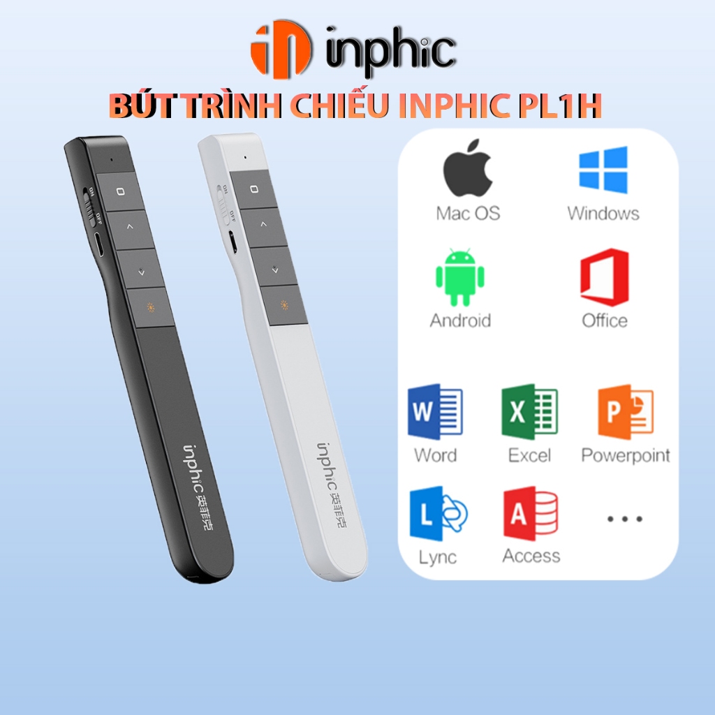 Bút trình chiếu văn phòng INPHIC PL1H dạy học Power Point Word Excel dành cho giáo viên học sinh sinh viên