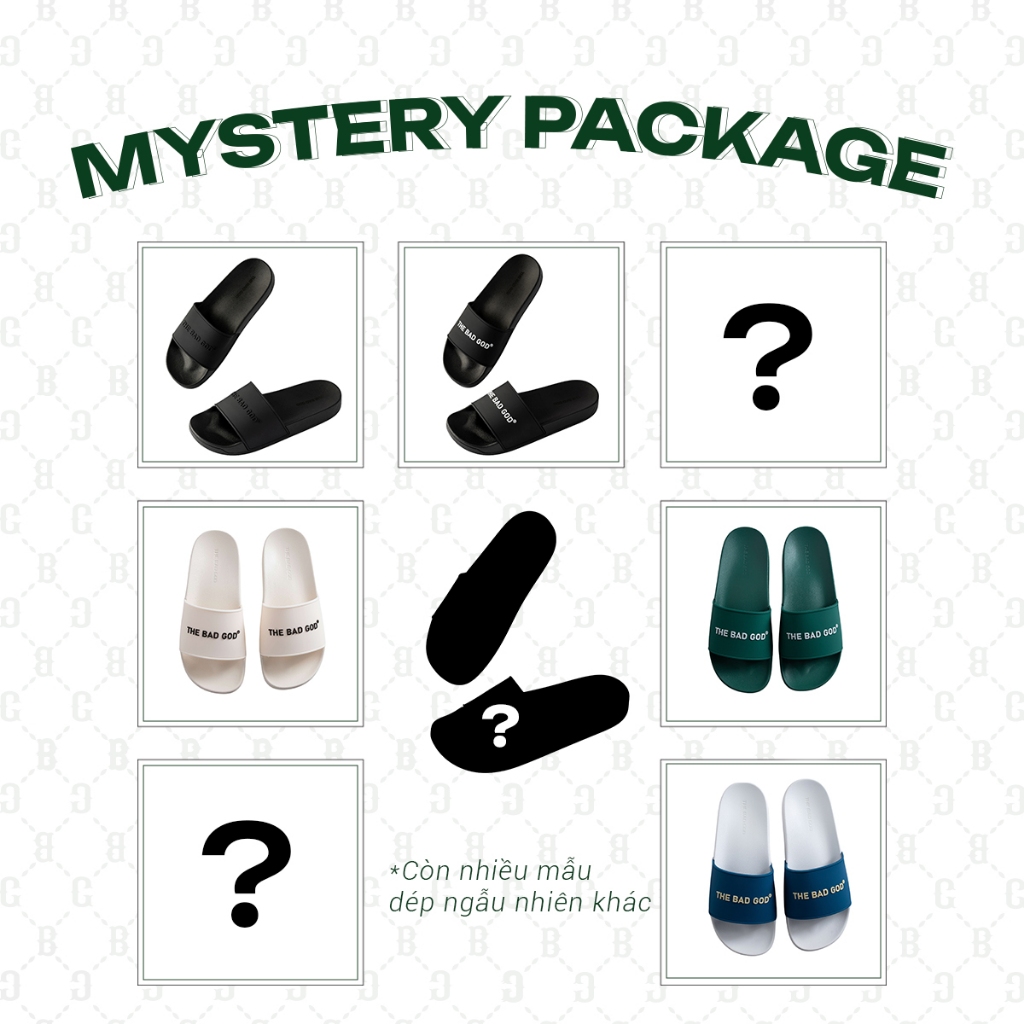 Dép Quai Ngang Slipper Random New 100% The Bad God mẫu ngẫu nhiên chính hãng fullbox