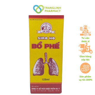 Siro ho bổ phế 125ml- bổ phế, hỗ trợ giảm ho, long đờm