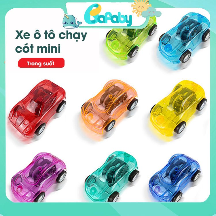 Đồ Chơi Ô Tô Chạy Cót Mini Trong Suốt Nhiều Màu Dễ Thương Cho Bé Bafaby Kidz - 309