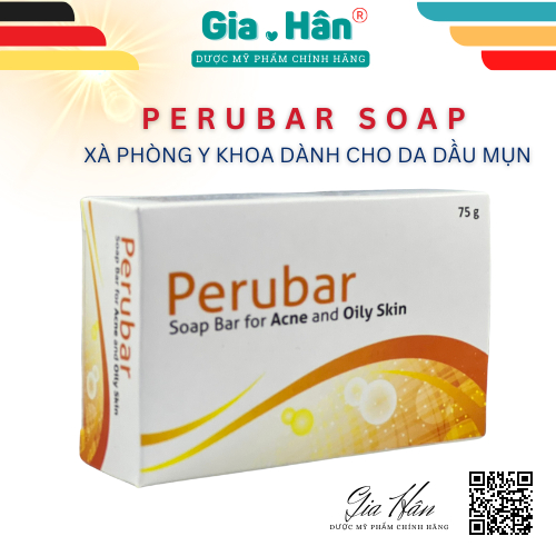 PERUBAR SOAP - Xà phòng y khoa dành cho da dầu mụn.