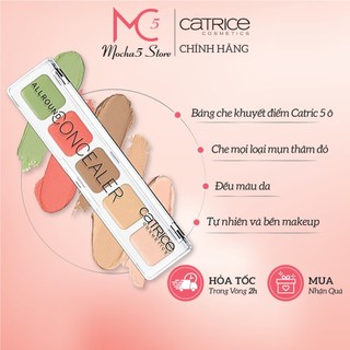 Bảng CKĐ che khuyết điểm CATRICE Allround Concealer Pallete hoàn hảo 5 ô màu tiện lợi và đa dạng
