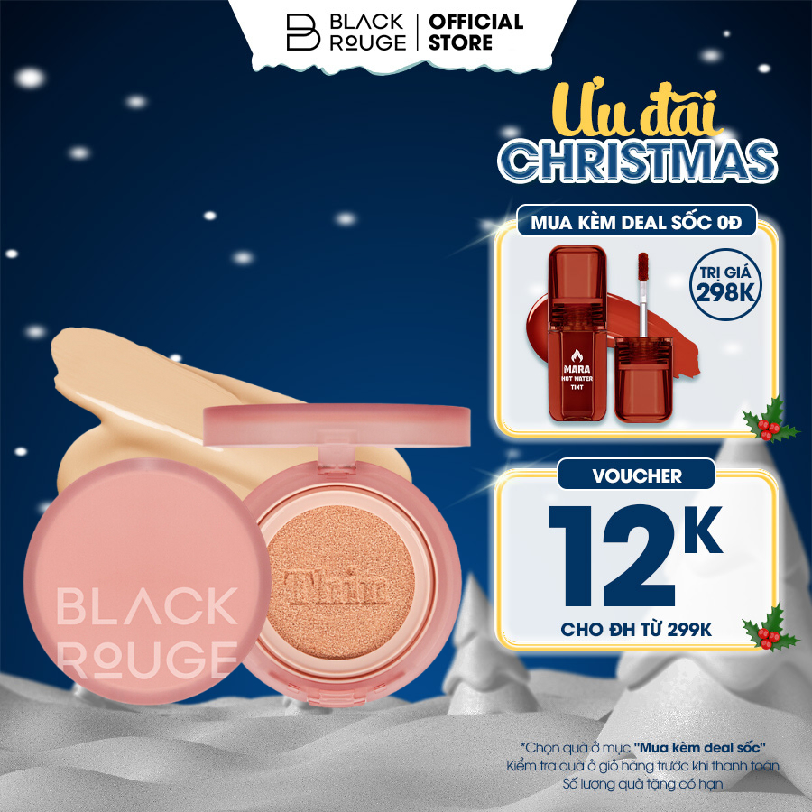 Phấn nước Black Rouge Thin Layer Velour Cushion 101.4g