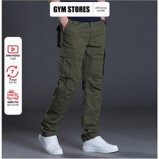 (UNISEX) QUẦN DÀI CARGO TÚI HỘP NAM THỜI TRANG GIÁ SỈ SAI 28 ĐẾN SAI 36 hình thật + clip