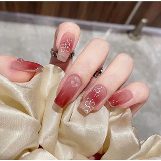 Nailbox [43] - Móng tay giả thiết kế🌷 Mẫu lòng đào siêu xinh🥰 nhẹ nhàng🌷 nailbox giá rẻ ✨