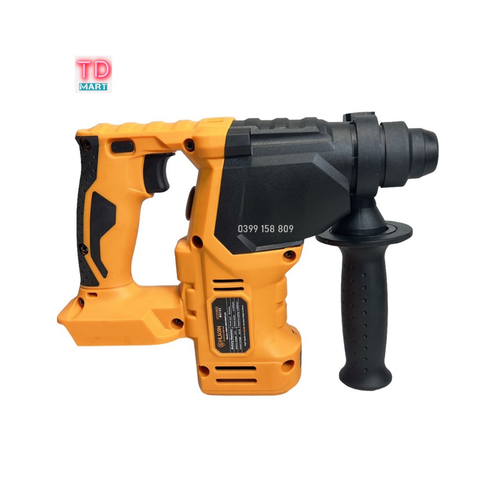 Thân Máy Khoan Bê Tông Pin HUKAN HM21-RH2706PLUS Động Cơ Không Thổi Than 4 Chức Năng Tặng Kèm 5 Mũi