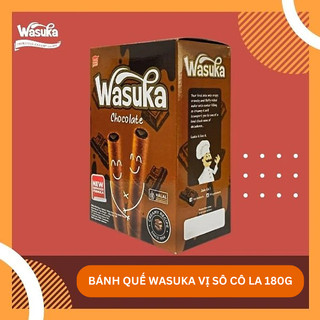 Bánh Quế Wasuka Premium Rolled Wafer Vị Sôcôla Chocolate (Hộp 180g)