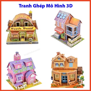 Tranh ghép mô hình 3D, đồ chơi trẻ em giúp các bé phát triển tư duy