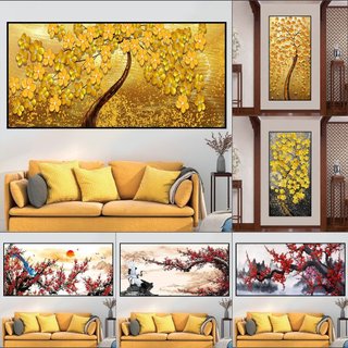 Tranh decal dán tường cành mai cành đào trang trí nhà cửa ngày tết