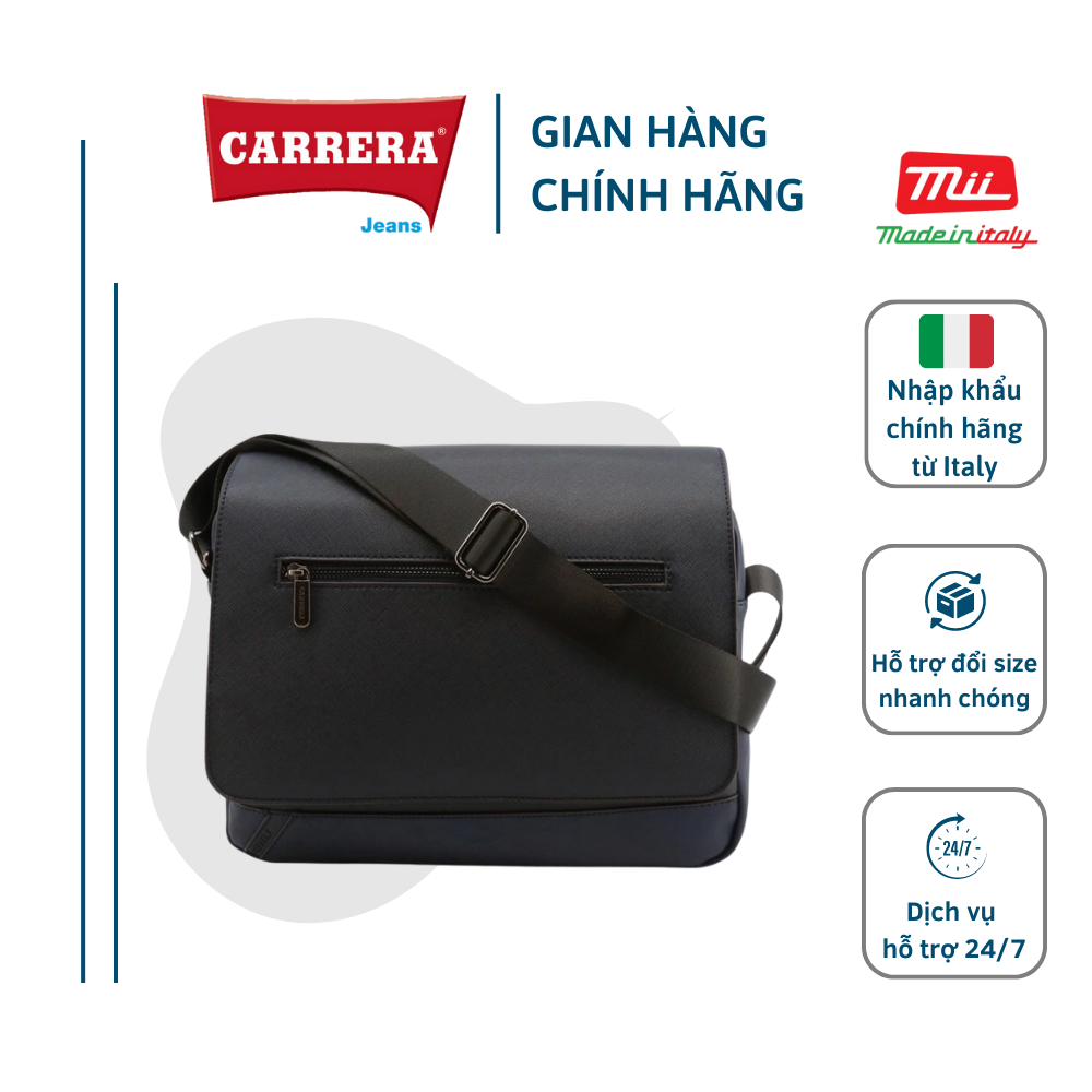 Túi Đeo Chéo Nam FLYNN Cao Cấp CARRERA JEANS Dây Đeo Tùy Chỉnh Nhiều ngăn - Nhập Khẩu Chính Hãng Từ Ý_FLYNN-CB7484