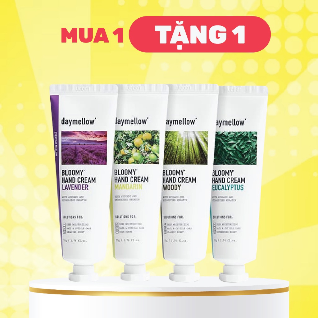 Kem Dưỡng Da Tay Giữ Ẩm, Chống Lão Hóa Daymellow Bloomy Hand Cream 50g