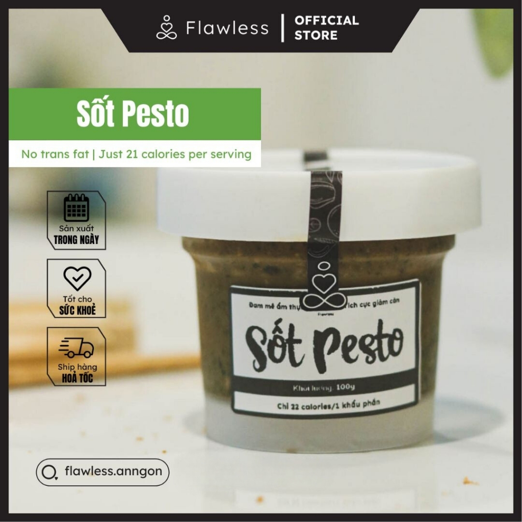 Sốt Pesto ăn Ức gà Flawless Ăn ngon | Thực phẩm healthy, đồ ăn kiêng eatclean, tăng cơ, giảm mỡ, giảm cân