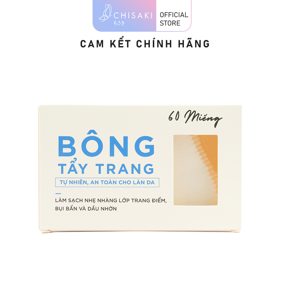 [Quà tặng không bán] Bông tẩy trang 60 miếng