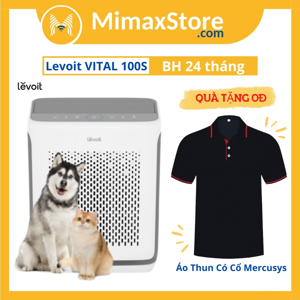 Máy Lọc Không Khí Levoit Vital 100S l Hàng Chính Hãng | Bản Quốc Tế | Bảo Hành 24 Tháng | Mimax Store