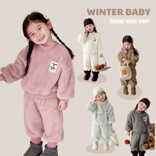 Bộ dài tay cho bé trai bé gái , bộ quần áo thu đông trẻ em Thanh  Hang Baby 8kg đến 28kg