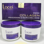 Thuốc duỗi lacei tím 500ml x2 collagen siêu bóng mượt