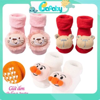 Tất Cho Bé Sơ Sinh 1 2 3 4 Tuổi Chống Trượt Mùa Đông Cổ Cao Siêu Cute - 005