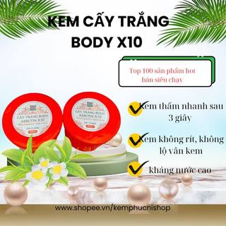 Kem body cấy trắng x10