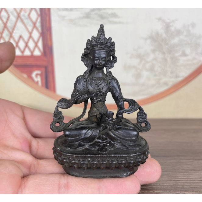 Tôn tựng Kim Cang Tát Đỏa 8cm bằng đồng - Pháp khí Mật Tông - Phật giáo Tây Tạng