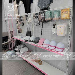  Kệ lưới móc treo đồ   Cao 1m8 x dài 1m2 x 2 tầng   tặng kèm 10 móc 15cm 