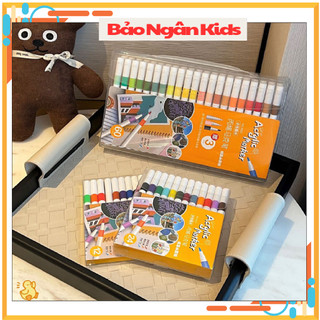 Bút màu Acrylic Marker Cao Cấp 12/24/36/48/60 bút sơn Acrylic chống nước vẽ trên mọi chất liệu vẽ giày vải chai lọ